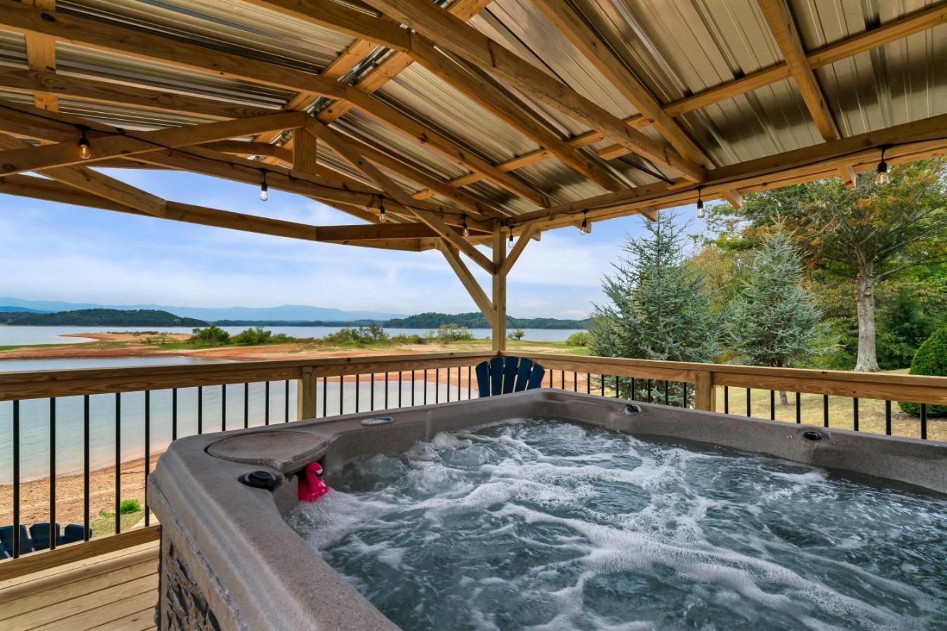 Lakefront Mountain Oasis Dandridge Bagian luar foto