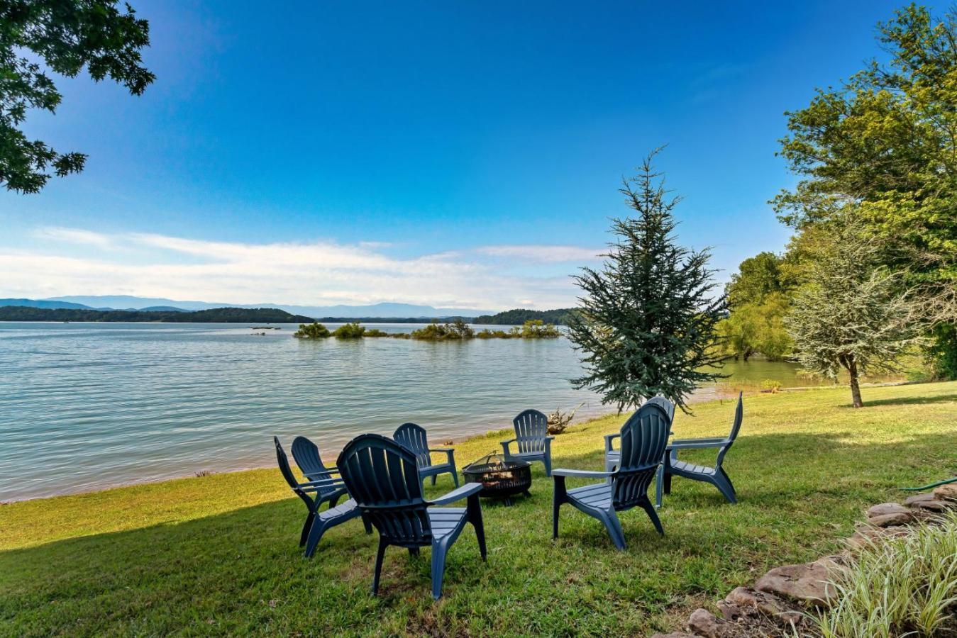 Lakefront Mountain Oasis Dandridge Bagian luar foto
